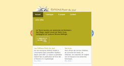 Desktop Screenshot of editionspointdujour.com